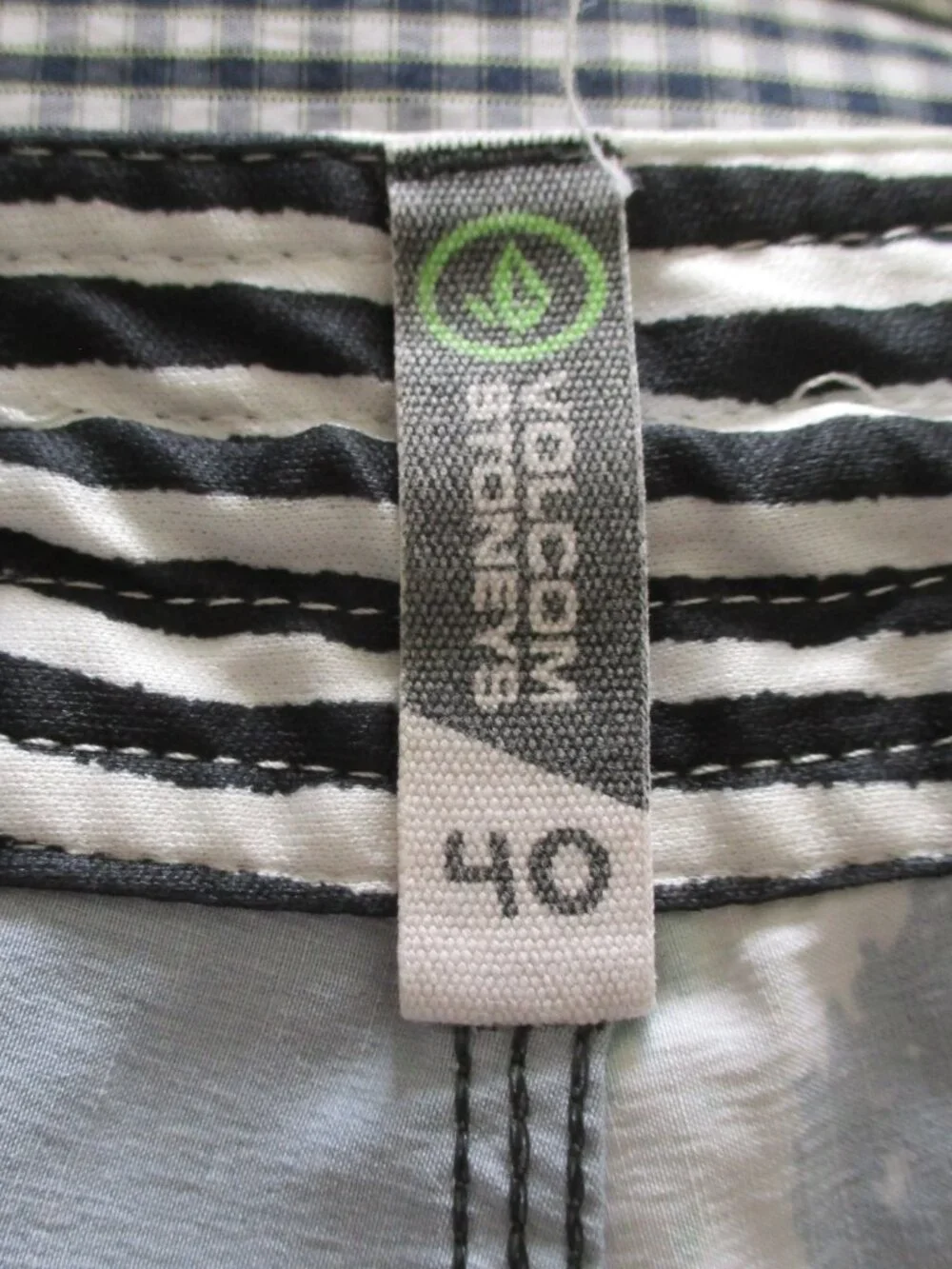 Volcom Stoneys Mens Gray Muted Swim Board Short w/Rear Velcro Pocket - Size 40W